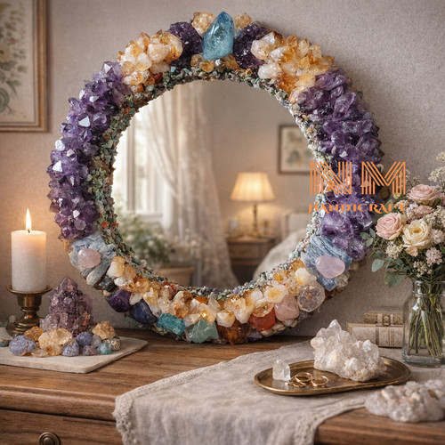 Crystal wreath wall - crystal,