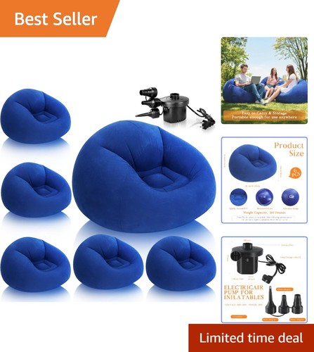 Piece inflatable bean bag - 6-piece,